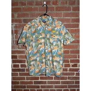 Patagonia Steersman Multicolor Button Down Up Shirt Tropical Hawaiian Adult XL